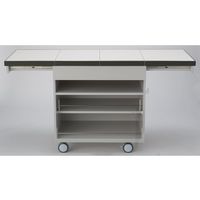 島津理化 移動式理科実験用ワゴン 扉なし ワイドタイプ 142-083 1台 67-7098-82（直送品）