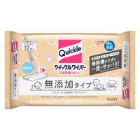 クイックルワイパー 立体吸着ウエットシート 無添加タイプ 1セット（12枚入×12パック） 花王