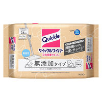 クイックルワイパー 立体吸着ウエットシート 無添加タイプ 1セット（24枚入×24パック） 花王