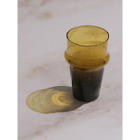 東京かんかん コップ 170ml S モロッコ チャイグラス ガラス アンバー 417969 1個（直送品）