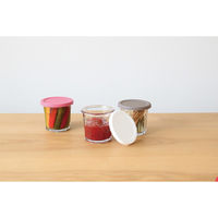 ワールド・クリエイト 保存容器 310ml 抗菌シリコーンリッドジャー グレー 424540 1個（直送品）