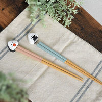 逸品社 箸 箸置き セット 21cm ぎゅっとおにぎりさん 天然木 シリコーン のり 471799 1個（直送品）