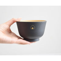 逸品社 汁椀 330ml ぎゅっとおにぎりさん 抗菌 のり×灰 472655 1個（直送品）