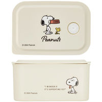 スケーター 弁当箱 1段 320ml 行楽ランチケースS スヌーピー バッジ 476312 1個（直送品）