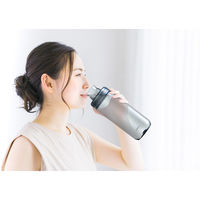 オーエスケー LIPPY ウォーターボトル 1L 水筒 グレー 478283 1個（直送品）