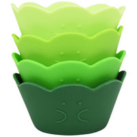 逸品社 おかずカップ バランさんのシリコーンカップ ラウンド4P 479441 1個（直送品）