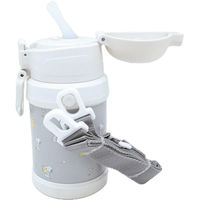 オーエスケー 水筒450ml スヌーピー ストロー付ステンレスボトル 479475 1個（直送品）