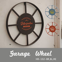 アビテ オーナメント ガラージュ ホイール 車輪 ブラウン 455637 1個（直送品）