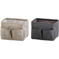 アビテ 収納ボックス モンテシック ストレージボックス L ダークグレー 421319 1個（直送品）