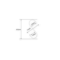 ユメミグサ S字フック　　φ5x100ｍｍ　ホワイト　PE被膜鉄線 OSー22WH   1セット（1袋(2個)×5）