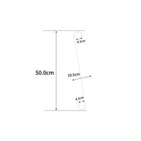 ユメミグサ S字フック　　φ5x500ｍｍ　ホワイト　PE被膜鉄線 OSー26WH   1セット（1個×10）