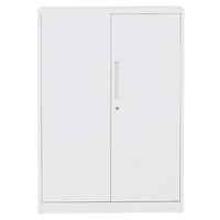 マルチワーク スチール収納 両開き3段 下置き 幅800×奥行400×高さ1130mm 1台 オリジナル