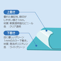 ナカバヤシ デスクマットWタイプ 600×450mm対応 厚さ1mm 下敷き付 DSM-08W 1枚