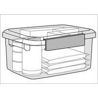 食品保存容器 キッチンボックス 5.7L 1個 アスベル