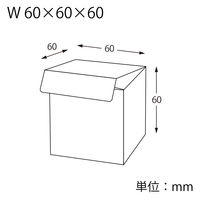 シモジマ HEIKO（ヘイコー） PVC クリスタルボックス 60×60×60 無地 006850000 1袋（10枚入）