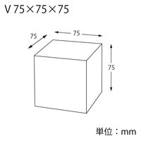 シモジマ HEIKO（ヘイコー） PVC クリスタルボックス 75×75×75 無地 006850107 1袋（10枚入）