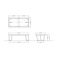 【軒先渡し】ニシキ工業  大型会議テーブル  幅2400×奥行1200×高さ720mm  ウオールナット  AJP-S2412W-WN  1台（直送品）