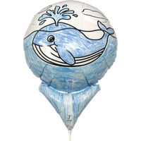ぬりえバルーン　くじら　1セット(10本入) 0701013144　宝興産（直送品）