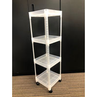 東海製作所 PP製　樹脂製4段ラックTR-290　1台（直送品）