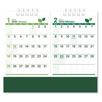 新日本カレンダー 卓上カレンダーグリーンデイズ・セパレート NK8526(2026) 1セット(3冊)（直送品）