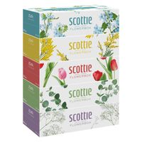 日本製紙クレシア スコッティ ティッシュ フラワーボックス 250組 5箱パック 41331 12パック