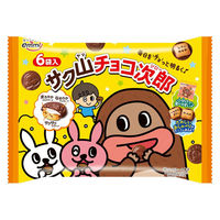 チョコレート菓子 小袋 お配り菓子 サク山　チョコ次郎　16g×6袋入 1セット（1個×7）