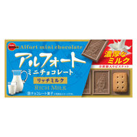 チョコレート菓子 食べきりサイズ アルフォートミニ　チョコレートリッチミルク 12個入 1セット（1袋×5）