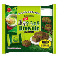 チョコレート菓子 食べきりサイズ ミニ濃厚宇治抹茶ブラウニー 106g 1セット（1個×6）