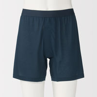 無印良品 メンズ 紳士 なめらか 前開きニットトランクス 紳士Ｓ ネイビー 良品計画