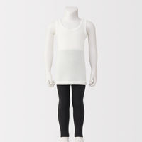 無印良品 ベビー フライス編みタンクトップ(インナー) １００ オフ白 良品計画