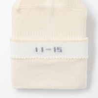 無印良品 ベビー 足なり直角 靴下（３足組） １１～１５ｃｍ 生成・グレー・モカ 良品計画