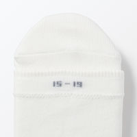 無印良品 キッズ 足なり直角 ハイソックス（３足組） １５～１９ｃｍ オフ白 良品計画