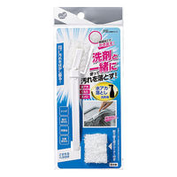 キッチンブラシ 水あか くもり ヌメリ 掃除 本体＋取り替え用シート1枚 日本製 1個 まめいた