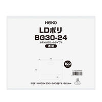 【手抜きポリ袋】シモジマ HEIKO 手抜きポリ袋 LDポリ BG30-24 透明 1セット（1袋(100枚入)×6） 006996650