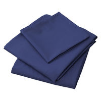 ふとん 布団カバー3点セット（枕・敷布団・掛布団））ネイビー YEFC-3（NV） 1ケース（10セット入） ベッド用品 寝具