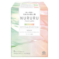 入浴剤 個包装 ヌルル ホワイトティー＆ブラックティーの香り 1セット（1箱（6包入）×2） 透明タイプ アース製薬