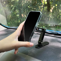 MagSafe対応 車載ホルダー ダッシュボード用 粘着固定 ロングアーム Bタイプ ブラック  MagSafe非対応機種・ケースも使える（直送品）