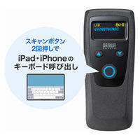 サンワサプライ  モバイルワイヤレス2次元バーコードリーダー（液晶付き） BCR-BT2D14BK（直送品）
