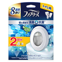 ファブリーズ トイレ用消臭剤+抗菌 トイレ用 置き型 ナチュラル・マウンテン・エア 1セット（1パック（本体+詰替1個）×2） P＆G