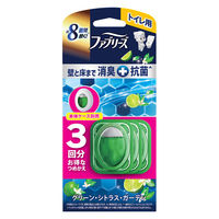 ファブリーズ トイレ用消臭剤+抗菌 トイレ用 置き型 グリーン・シトラス・ガーデン 詰め替え 1セット（1パック（3個入）×4） P＆G