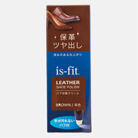 モリトジャパン パフ付靴クリーム 茶 50g 4902993196158 1個（直送品）