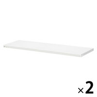 プラス KR軽量ラック 追加棚板 幅1212×奥行462mm用 ホワイト 1セット(2枚)