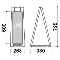 ファースト インバウンド向け案内看板「大声禁止」 両面 カラー:黄 sp201-w-309 1台（直送品）