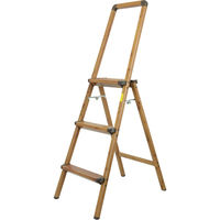 ビーカム 木目調アルミ踏み台 2段取っ手付き DAF-AWN2 1台（直送品）