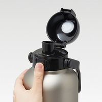 スケーター STD20H ハンドル付ワンプッシュダイレクトステンレスボトル 2000ml 【シルバー】 669002-STD20H 1個（直送品）