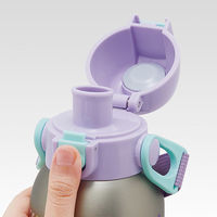 スケーター STCH6 ショルダーベルト付ダイレクトステンレスボトル 600ml 【カラフルピーチ 25】 698972-STCH6 1個（直送品）