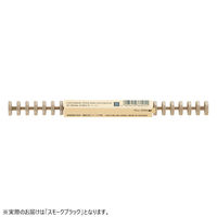 リヒトラブ カスタマイズ オープンリングノート とじ具 A5 スモークブラック N2902-24 1組