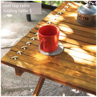 東谷 ロールトップテーブル フォールディングテーブルS TTFー927 212476 1台（直送品）