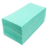 抗菌カウンタークロス 厚手 レギュラー グリーン 約35×60cm（1パック（60枚入）×5）シンメイ