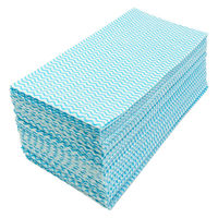 抗菌 カウンタークロス 厚手 レギュラー ブルー 約35×60cm（1パック（60枚入）×5）シンメイ
